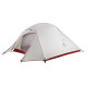 Тримісний намет Naturehike Cloud UP 3 20D нейлон сірий NH18T030-T