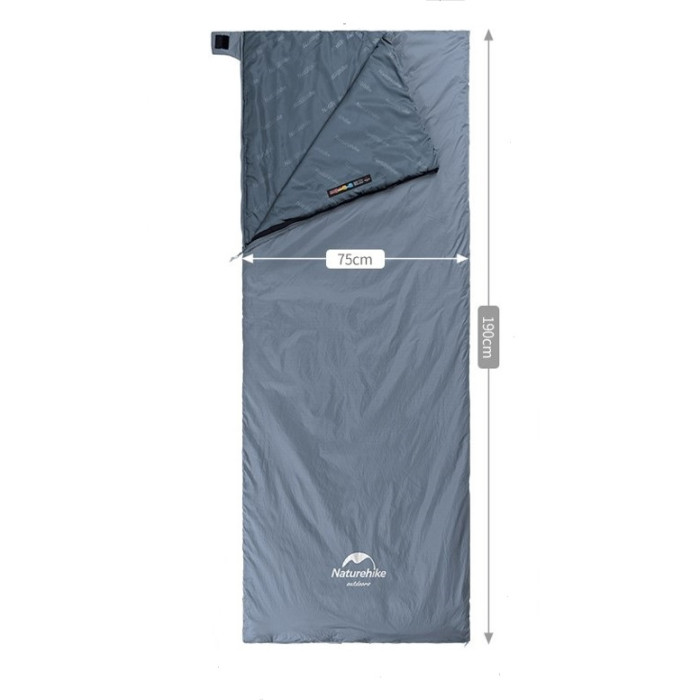 Спальник Naturehike LW180 блакитний розмір M (NH21MSD09)
