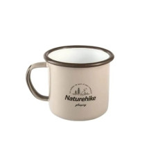 Кружка емальована Naturehike колір бежевий (NH20SJ030)