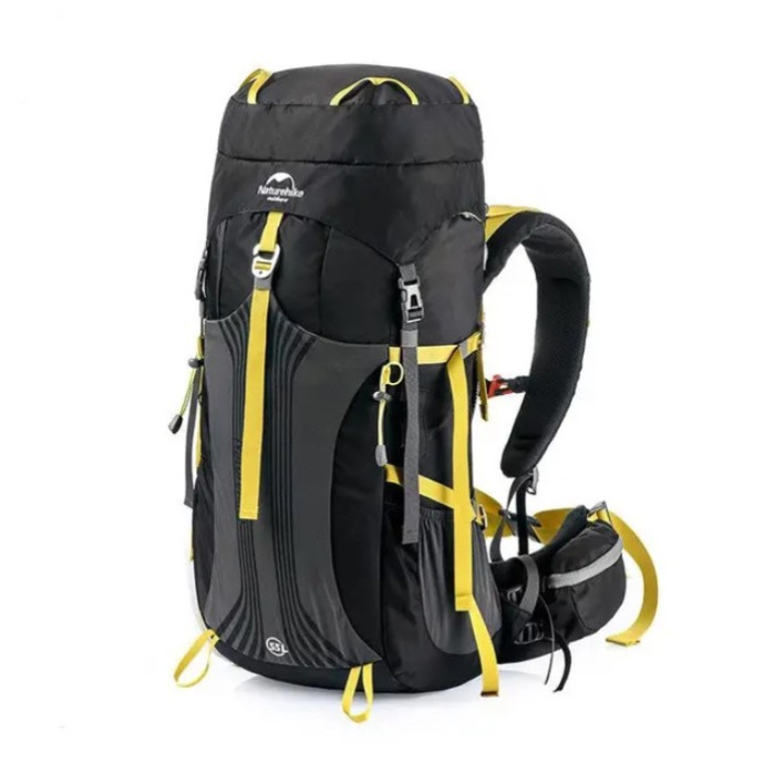 Рюкзак туристичний Naturehike 55 + 5 л чорний NH16Y020-Q