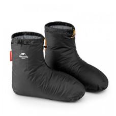 Зимові пухові шкарпетки-чуні Naturehike розмір 36-40, чорні (NH18S023-T)