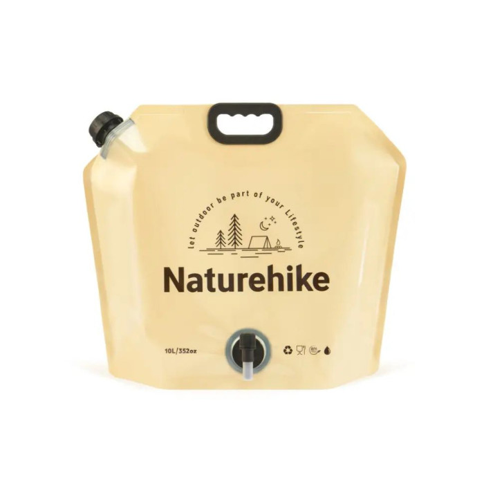 Складаний контейнер для води Naturehike, 10 л, жовтий (CNK2450CF027)