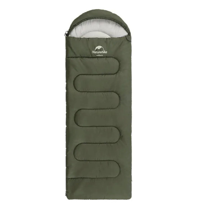 Спальний мішок Naturehike Y150L зелений правий (NH21MSD08)