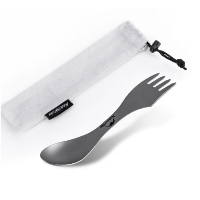 Титанова ложка-виделка-ніж Naturehike (NH19T012-D)