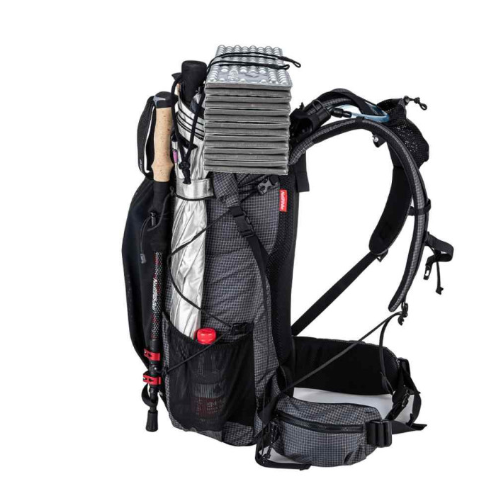 Рюкзак туристичний Naturehike 60 л + 5 л, сірий (NH19BP095)