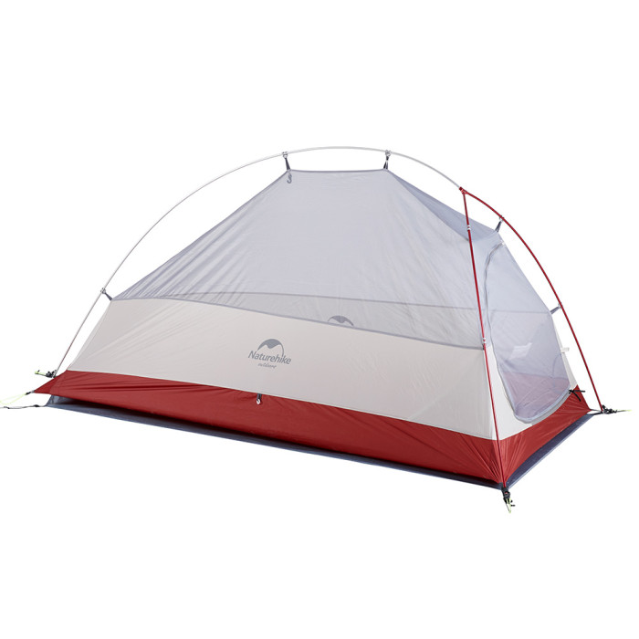 Одномісний намет Naturehike Cloud UP 1 20D нейлон updated сірий (NH18T010-T)
