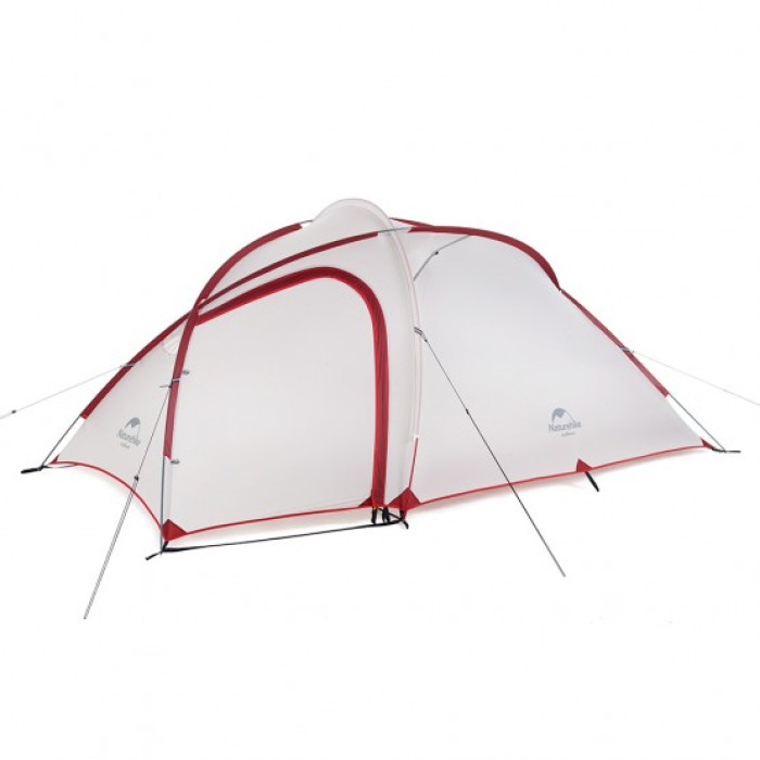 Тримісний намет Naturehike Hiby 20D нейлон сірий (NH18К240-Р)