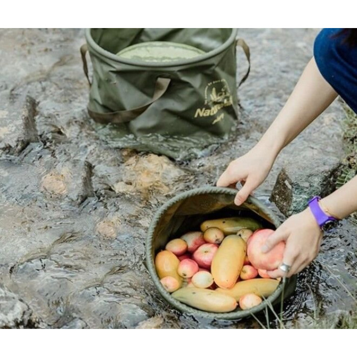 Відро складне Naturehike на 10 л колір бежевий (NH20SJ040)