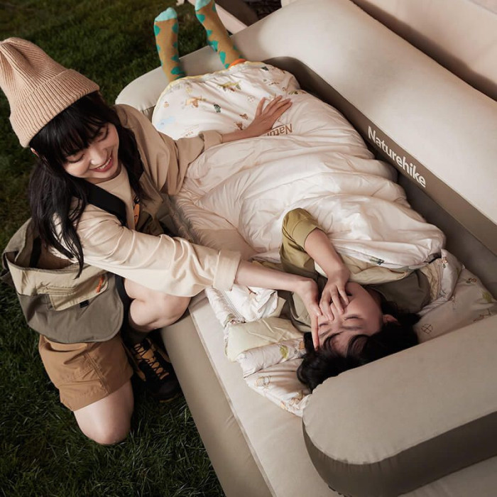 Спальник дитячий з капюшоном Naturehike B300 CNH22SD001, бежевий