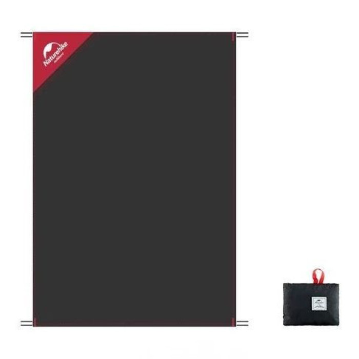 Килимок для пікніка водостійкий надлегкий Naturehike Moisture Picnic Mat NH17D050-B, 145x100 см, чорний
