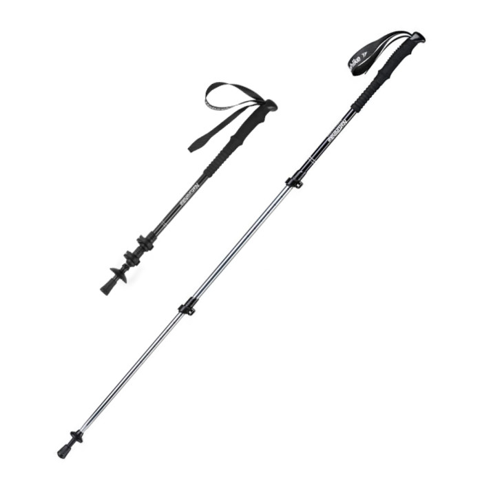 Трекінгова палиця 3-сек. Naturehike Men ST 01 6061 AL NH17D001-Z, алюміній, чорна