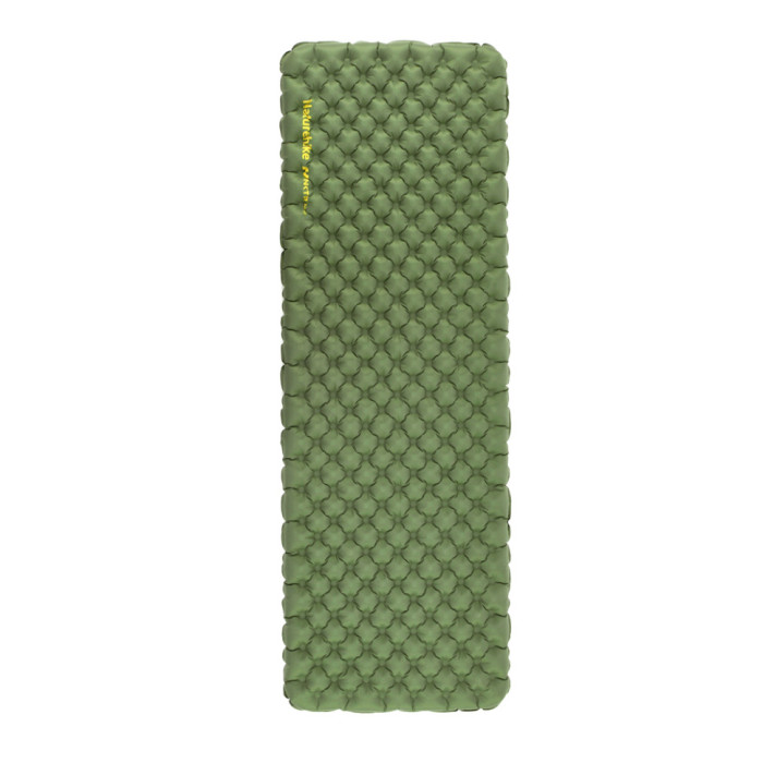 Матрац туристичний надувний одномісний Naturehike CNK2450WS014, надлегкий, 186х58х8 см, зелений із мішком для надування