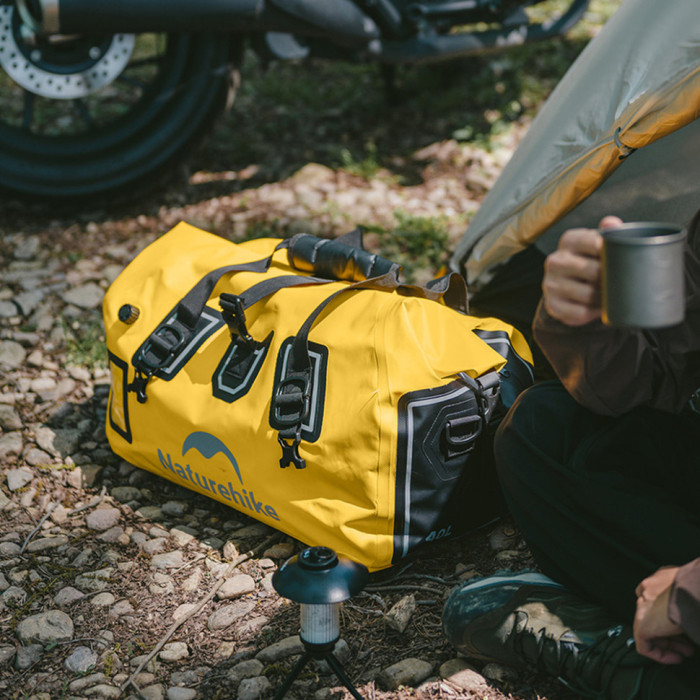 Водонепроникна дорожня сумка Naturehike CNK2450XB015, 90 л, жовта