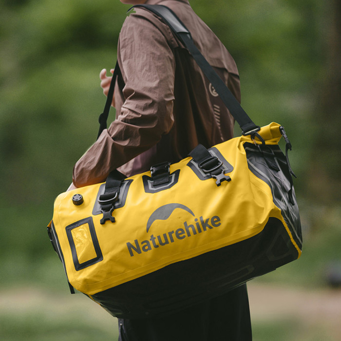 Водонепроникна дорожня сумка Naturehike CNK2450XB015, 90 л, жовта