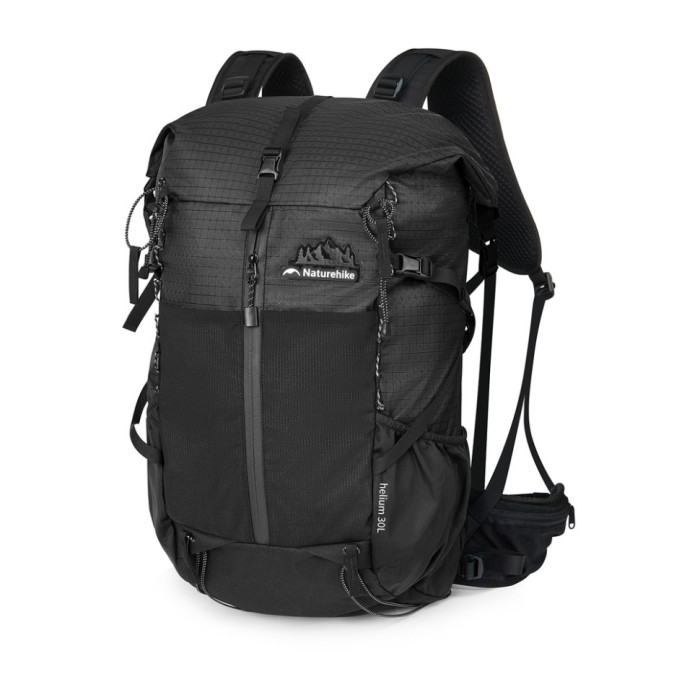 Рюкзак туристичний Naturehike Helium CNK2300016, 30+5 л, чорний