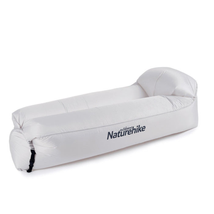 Матрац, ламзак надувний Naturehike NH20FCD06, 180х70х52 см, сірий, має чохол-рюкзак
