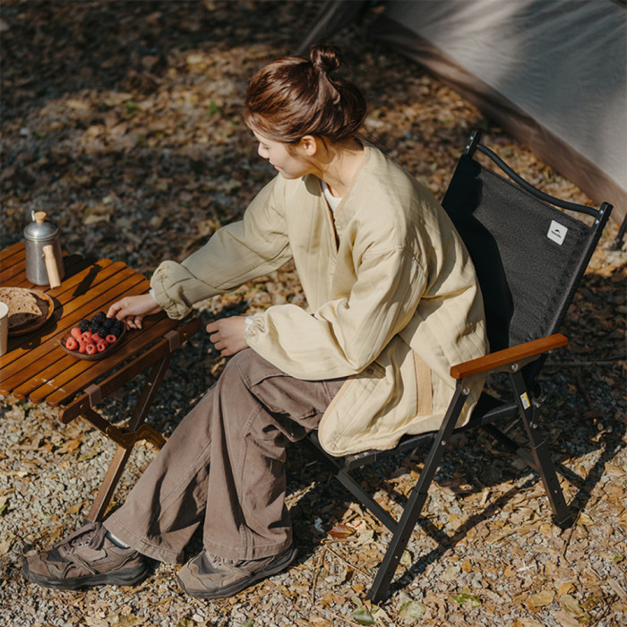 Крісло складане Naturehike CNK2550JJ010, сталь, чорний