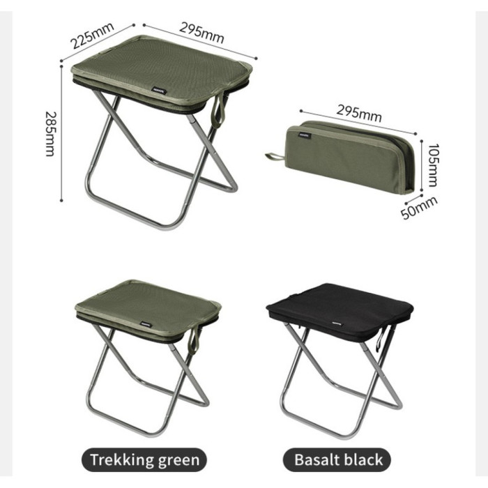 Стілець складаний Naturehike CNK2550JJ011, алюміній, оливковий