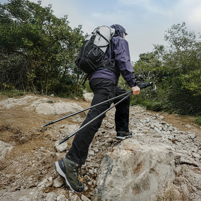 Трекінгова палиця Naturehike CNK2450DS017, 35-110 см, чорна