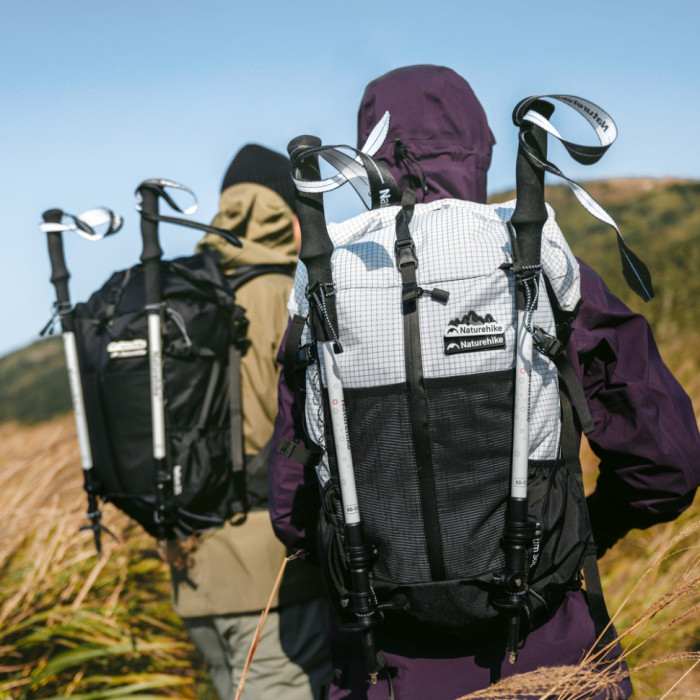 Трекінгова палиця 3-секційна Naturehike ST06 NH17D006-D, 60-120 см, біла