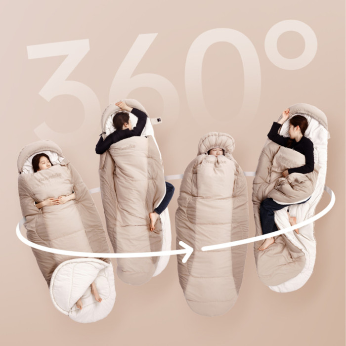 Спальний мішок овальний Naturehike PS200 CNK2350WS026, сірий