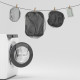 Косметичка Naturehike CNK2350XB010, 20х10х10 см, сірий