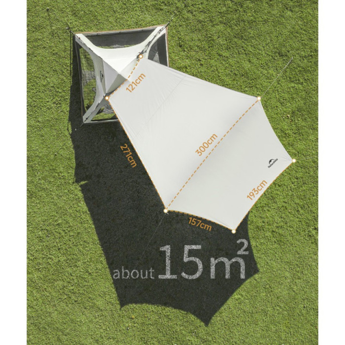 Чотиримісний намет із тентом автоматичний Naturehike Ango, сірий CNK2550WS010