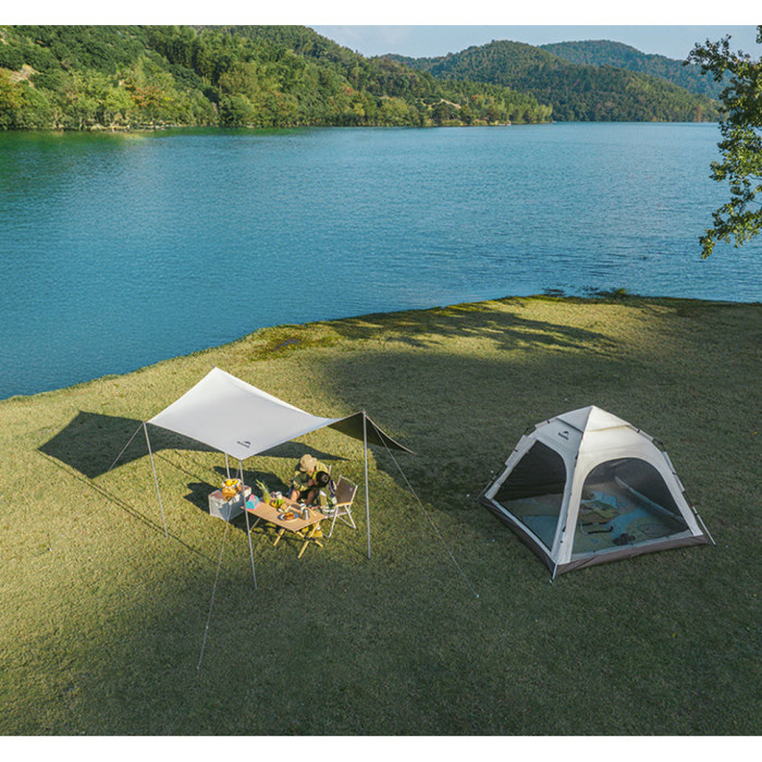 Чотиримісний намет Naturehike Ango автоматичний, коричневий CNK2550WS010