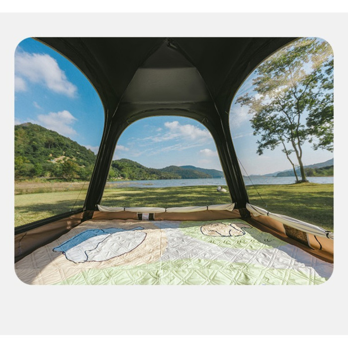 Чотиримісний намет із тентом автоматичний Naturehike Ango, коричневий CNK2550WS010