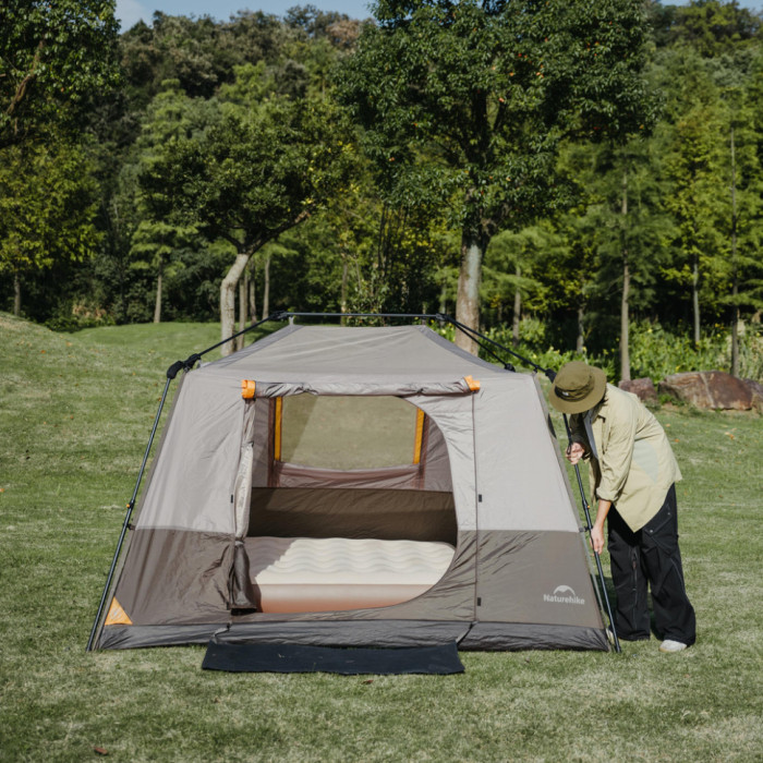 Чотиримісний намет Naturehike Cape Series 5.2 сіро-коричневий CNK2450WS037