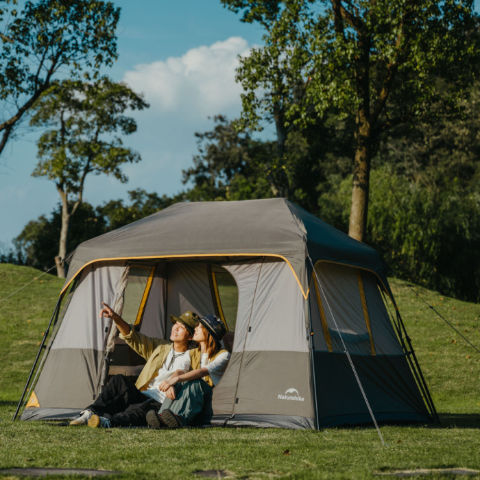 Чотиримісний намет Naturehike Cape Series 5.2 сіро-коричневий CNK2450WS037