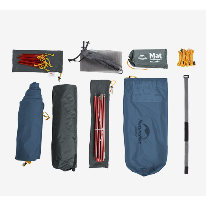 Двомісний намет ультралегкий Naturehike Mongar UL, темно-синій NH19M002-J