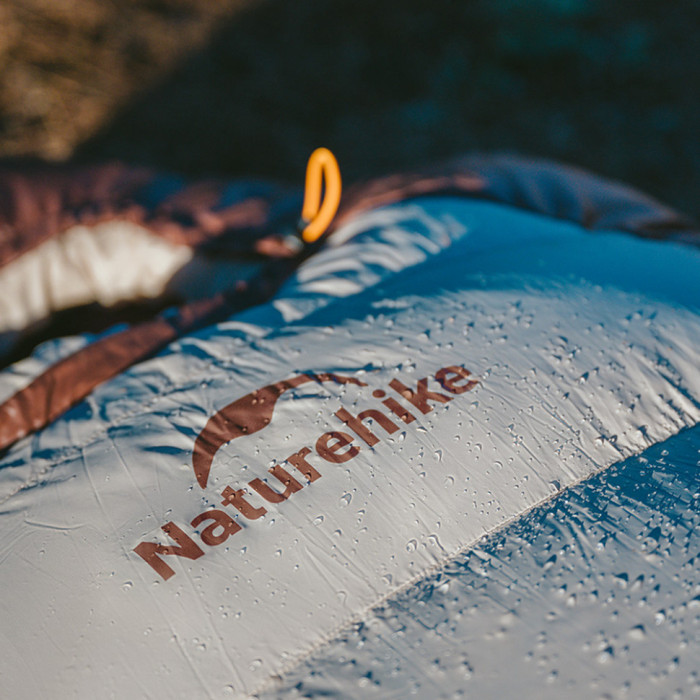 Спальник з натуральним пухом Naturehike Snowbird CNK2550WS014, p-р M, темно-коричневий 400 г