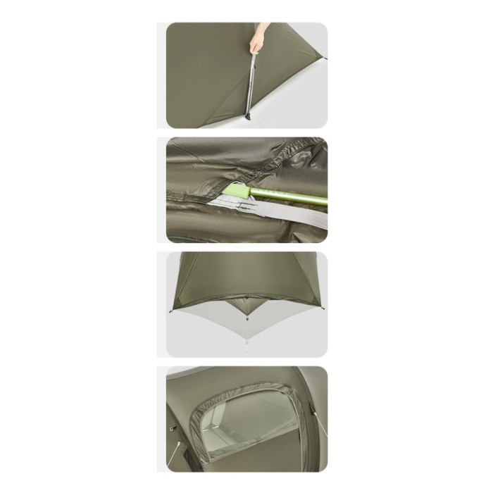 Двомісний намет Naturehike Opalus, UL, темно-зелений CNK2450WS036
