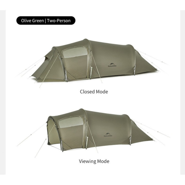 Двомісний намет Naturehike Opalus, UL, темно-зелений CNK2450WS036