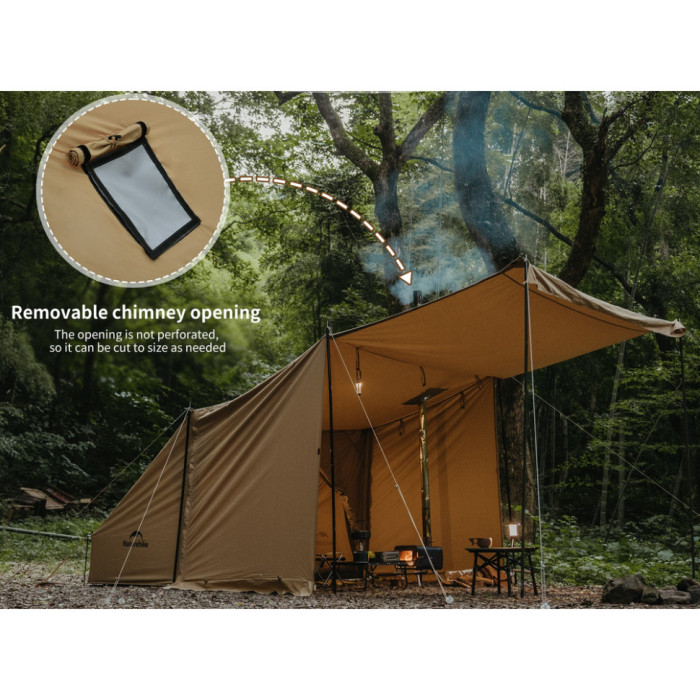 Одномісний намет із тентом Naturehike, коричневий CNK2450WS026