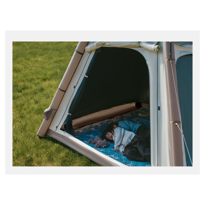 Чотиримісний намет Naturehike Ango автоматичний, надувний із тентом, коричневий CNK2550WS017