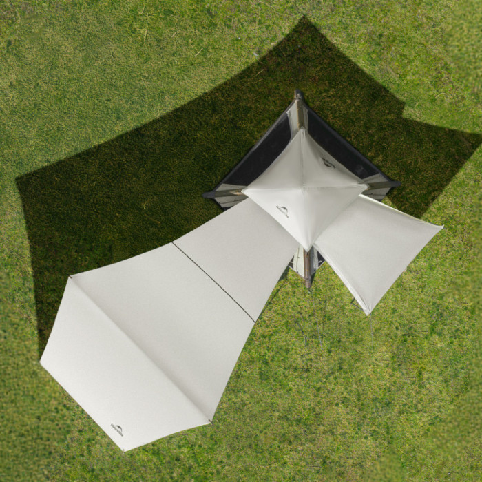 Чотиримісний намет Naturehike Ango автоматичний, надувний із тентом, коричневий CNK2550WS017