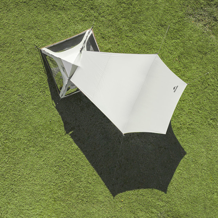 Тримісний намет Naturehike Ango автоматичний із тентом розмір S, коричневий CNK2550WS010