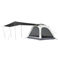 Тримісний намет Naturehike Ango автоматичний із тентом розмір L, сірий CNK2550WS010