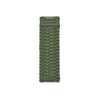 Матрац туристичний надувний одномісний  Naturehike CNK2550WS019, 200х60х6.5 см, зелений, для кемпінгу із мішком для надування