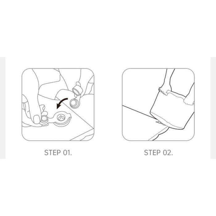 Матрац туристичний надувний двомісний Naturehike CNK2550WS019, 200х125х6.5 см, синій, для кемпінгу із мішком для надування