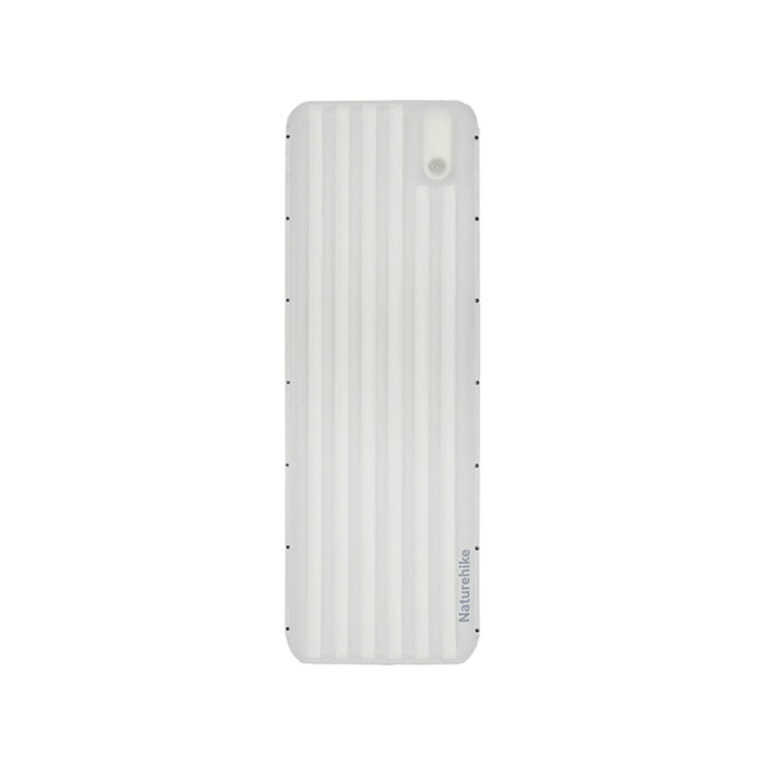 Матрац туристичний надувний одномісний Naturehike CNK2450WS035, 198х68х9.5 см, білий із вбудованою помпою для надування