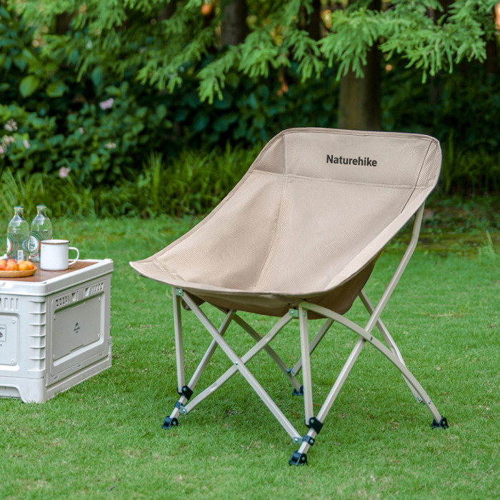 Стілець складаний Naturehike Stellaluna T04 CNK2550JJ022, вуглецева сталь, хакі