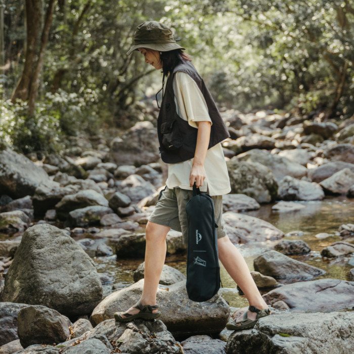 Стілець складаний ультралегкий Naturehike Stellaluna L04 CNK2450JJ015, розмір L, алюміній, сірий