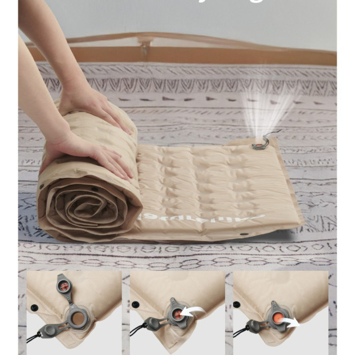 Самонадувний килимок Naturehike CNK2550WS025, 30мм, бежевий