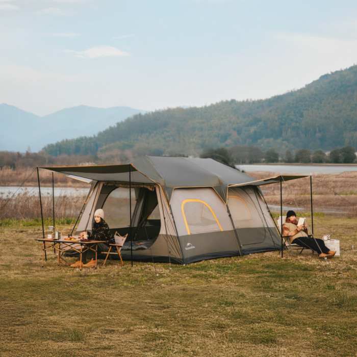 Шестимісний намет Naturehike Cape 8.4 з швидким розкриттям, сіро-коричневий CNK2450WS050