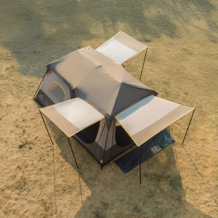 Шестимісний намет Naturehike Cape 8.4 з швидким розкриттям, сіро-коричневий CNK2450WS050