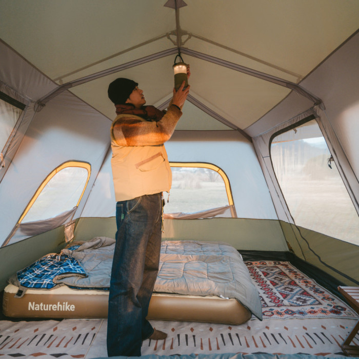 Шестимісний намет Naturehike Cape 8.4 з швидким розкриттям, сіро-коричневий CNK2450WS050