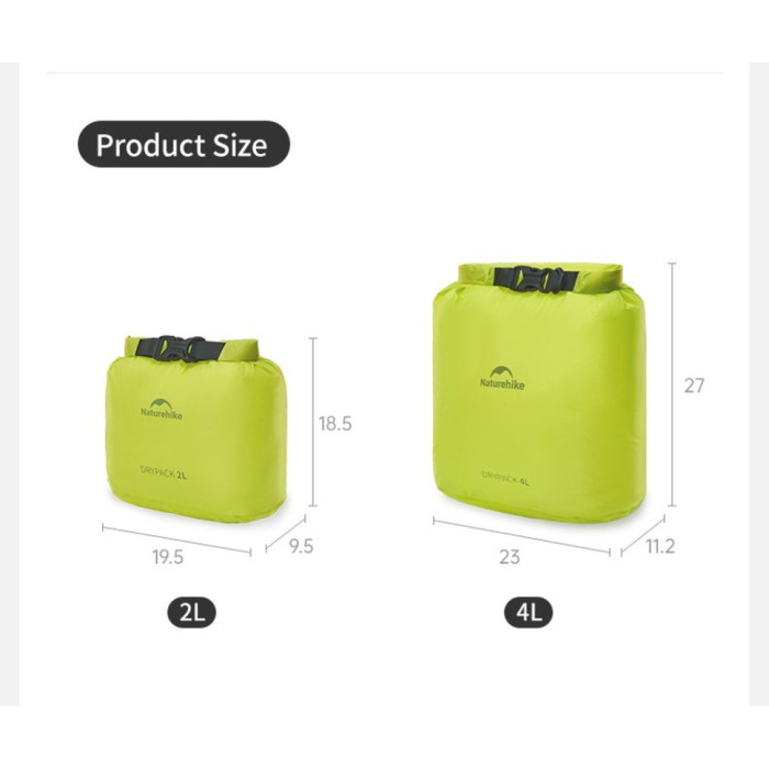 Гермомішок Naturehike CNK2550XB012, 8 л, жовтий